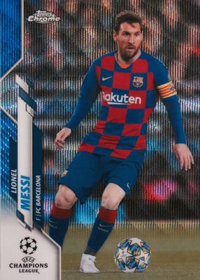 2019 Topps Chrome UEFA Champions League #1 Blue Wave Refractor /75