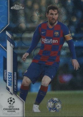 2019 Topps Chrome UEFA Champions League #1 Blue Bubbles Refractor