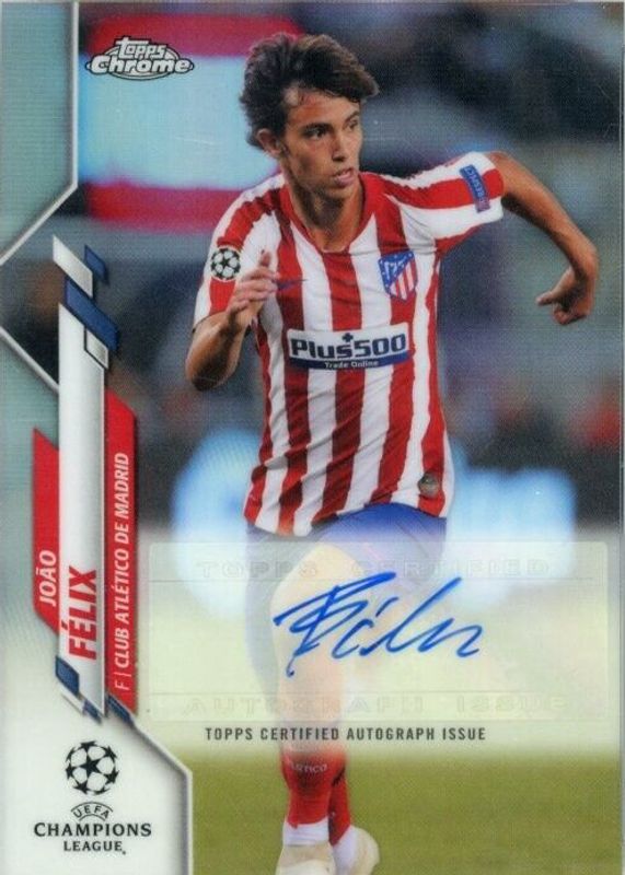 Joao Felix 2019 Topps Chrome UEFA Champions League #CA-JFE Autographs PSA 10