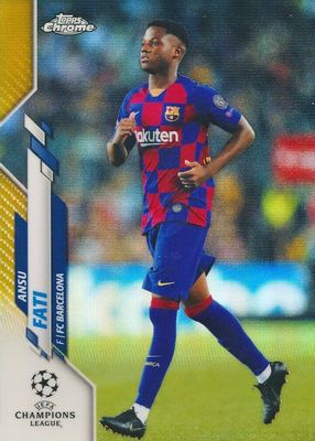 2019 Topps Chrome UEFA Champions League #45 Gold Refractor /50