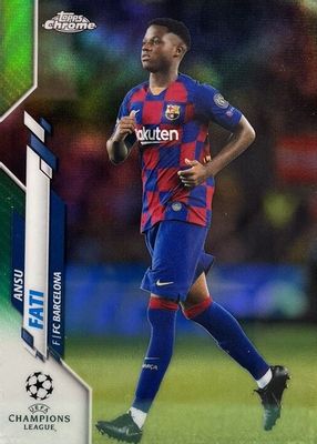2019 Topps Chrome UEFA Champions League #45 Green Refractor /99