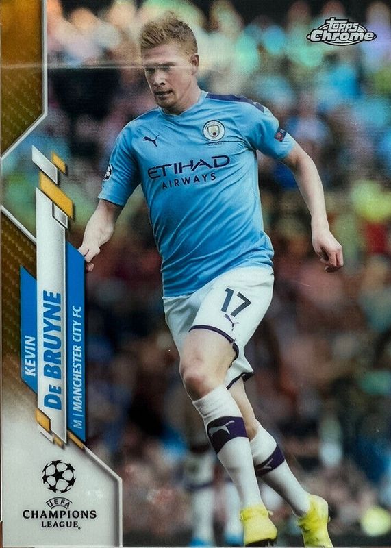 Kevin De Bruyne 2019 Topps Chrome UEFA Champions League #19 Gold Refractor /50 BGS 9