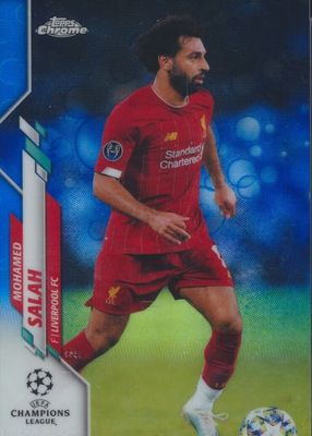 2019 Topps Chrome UEFA Champions League #69 Blue Bubbles Refractor