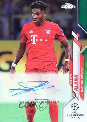 2019 Topps Chrome UEFA Champions League #CA-DA Autographs - Green Refractor /99