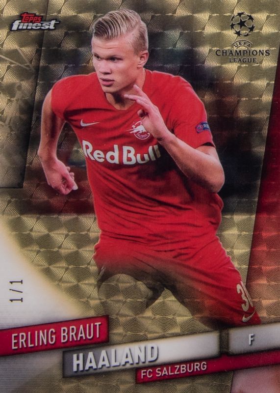 Erling Haaland 2019 Topps Finest UEFA Champions League 