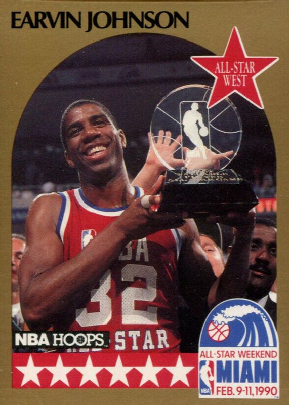 Magic Johnson 1990 Hoops #18 All-Star PSA 10