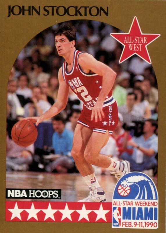 John Stockton 1990 Hoops #25 All-Star SGC 10