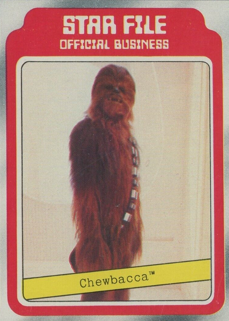 Chewbacca trading card Star Wars Empire Strikes Back 1980