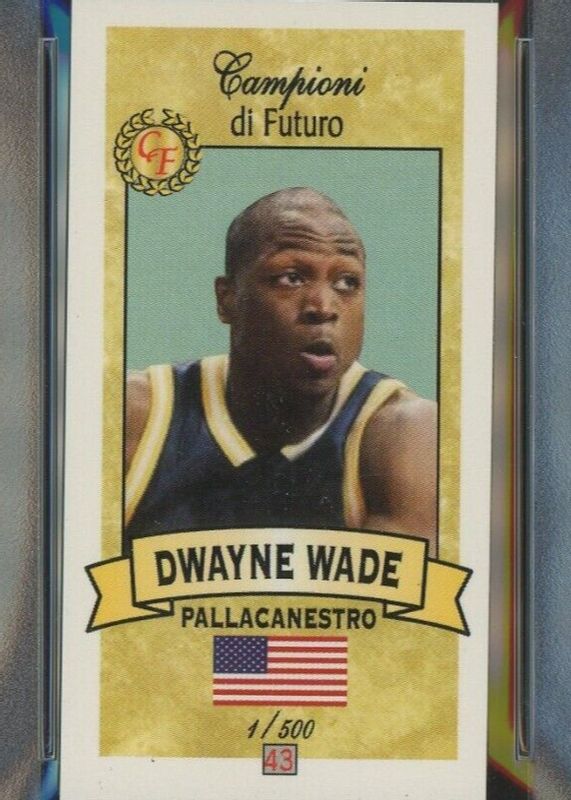 Dwyane Wade 2003 Campioni di Futuro #43 Gold /500 Rookie BGS 9