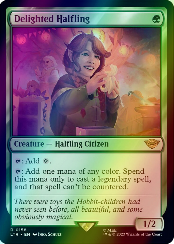 MTG 喜ぶハーフリング/Delighted Halfling 日本語4枚セット 喜ぶハーフリング/Delighted Halfling《日本語》【LTR】