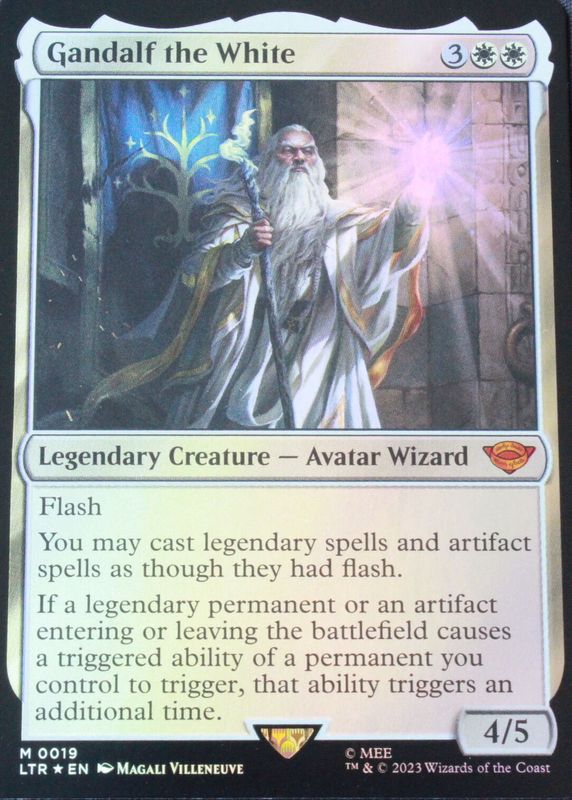 Gandalf the White 2023 The Lord of the Rings: Tales of Middle-Earth #19 Foil SGC 10