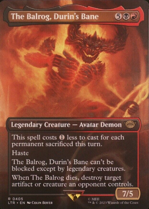 balrog mtg card Nasty Slimy Thing - The Balrog main image 0