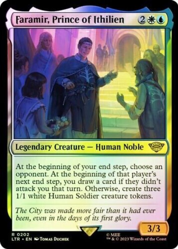faramir mtg card DDR#695 create a 1/1 white Human Soldier creature token Faramir, Prince of Ithilien 2023