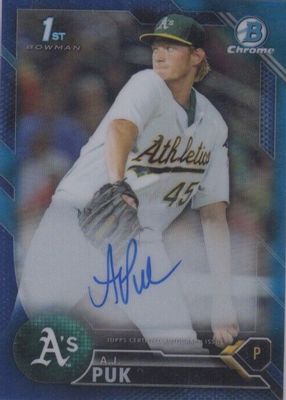 2016 Bowman Draft #CDA-AP Chrome DP Auto - Blue Refractor /150 (1st)