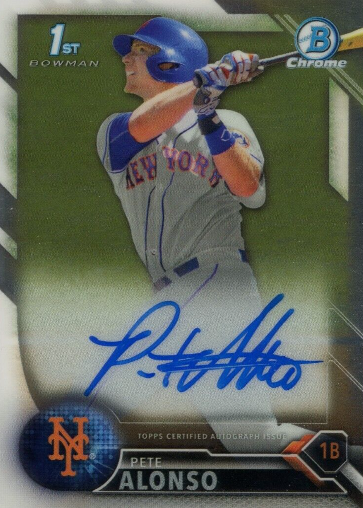 Pete Alonso 2016 Bowman Draft #CDA-PA Chrome DP Auto (1st 