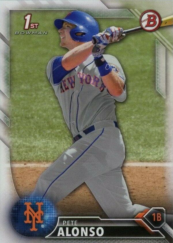 Pete Alonso 2016 Bowman Draft #BD-92 Base PSA 10 Price Guide 