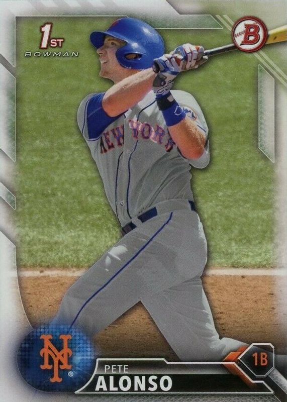 Pete Alonso 2016 Bowman Draft #BD-92 Base PSA 9