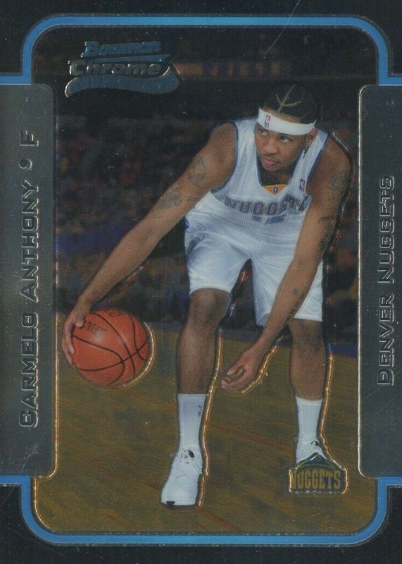 Carmelo Anthony 2003 Bowman #140 Chrome Rookie RAW