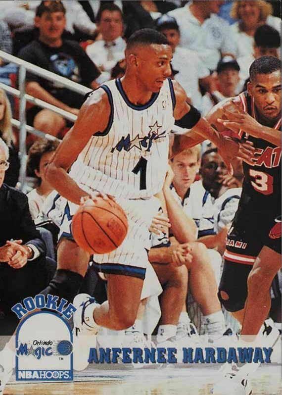 Anfernee Hardaway 1993 Hoops #380 Base Price Guide - Sports Card
