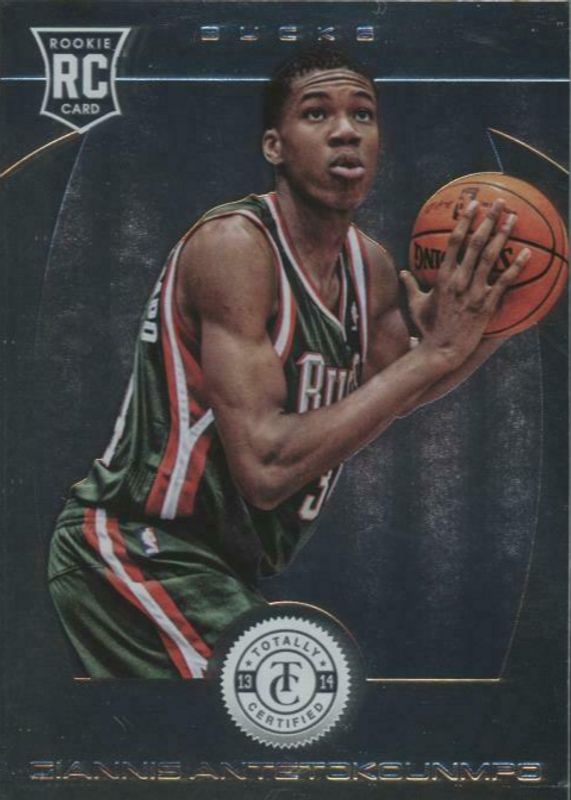 Giannis Antetokounmpo 2013 Totally Certified #236 Base Rookie SGC 8