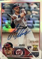 Joey Meneses 2023 Topps Chrome #RA-JM Rookie Autographs 