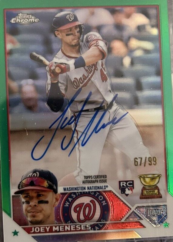 2023 Topps Chrome #RA-JM Rookie Autographs - Green Refractor /99