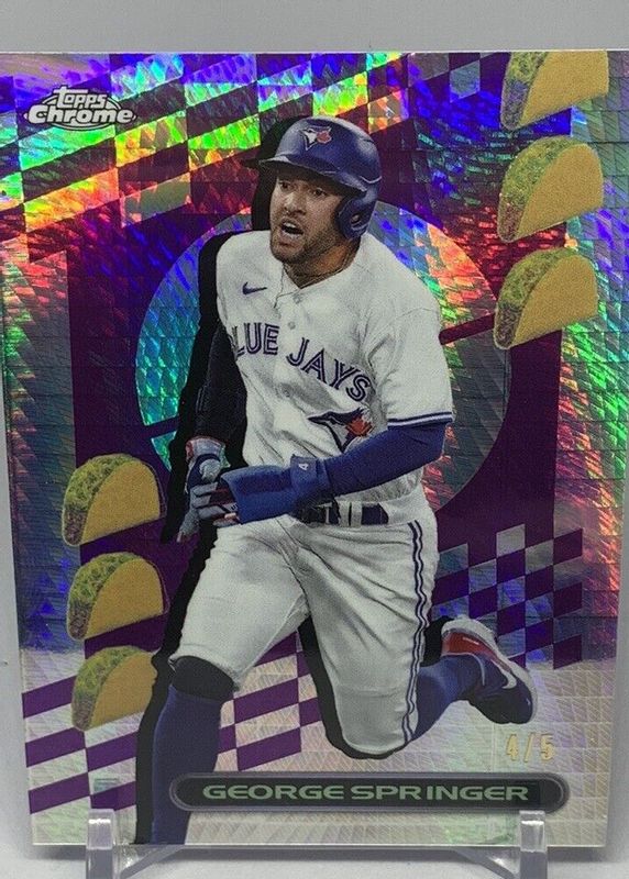 George Springer 2023 Topps Chrome TacoFractor #TF-170 Price Guide 