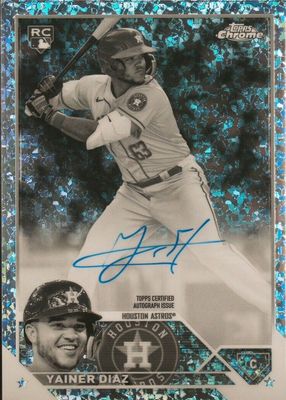 2023 Topps Chrome #RA-YD Rookie Autographs - Black & White Mini-Diamond Refractor