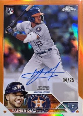 topps 2023 YAINER DIAZ ジャイネル・ディアス　5シリ Amazon.com: 2023 Topps Baseball #635 Yainer Diaz Rookie Card