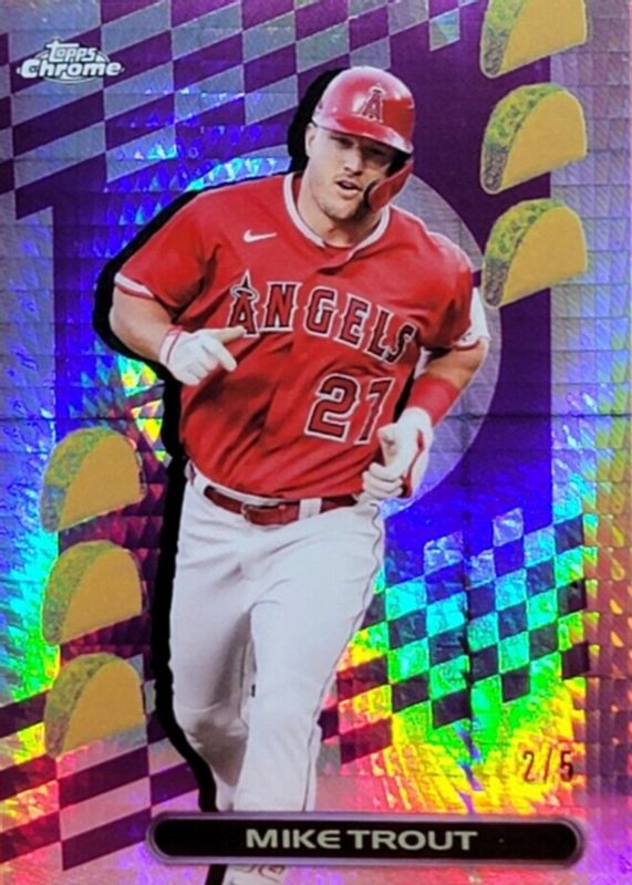 Mike Trout 2023 Topps Chrome #TF-1 TacoFractor /5 RAW