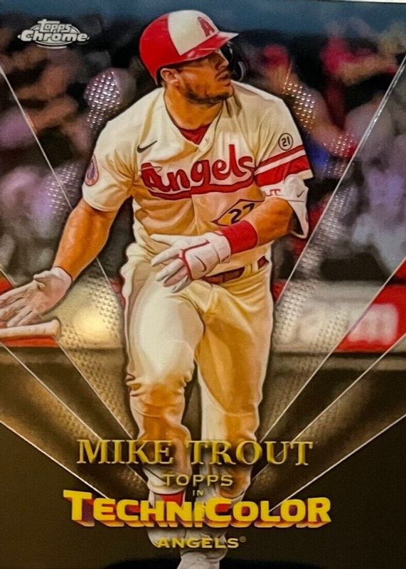 Mike Trout 2023 Topps Chrome #TT-1 Topps in Technicolor SGC 10