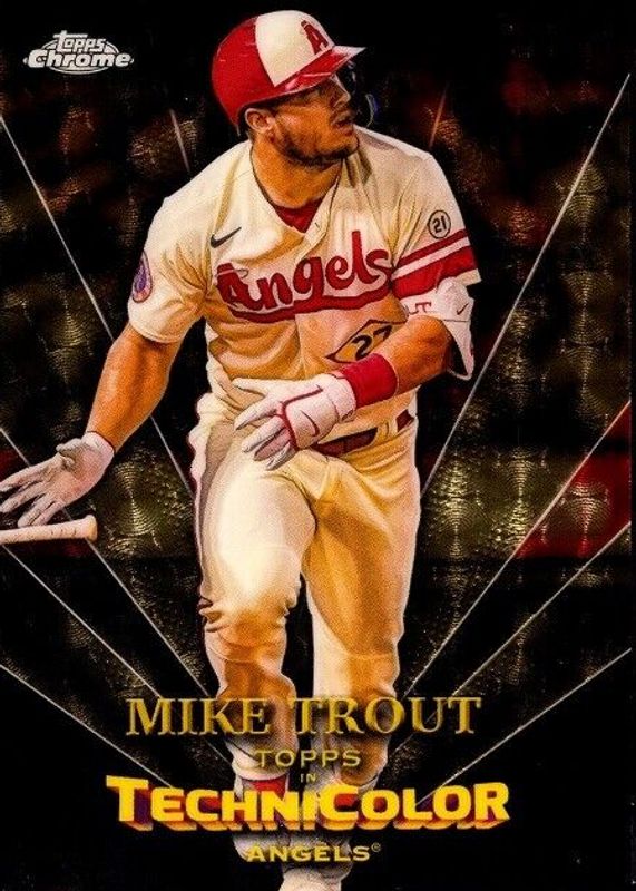 Mike Trout 2023 Topps Chrome #TT-1 Topps in Technicolor - Superfractor /1 SGC 9