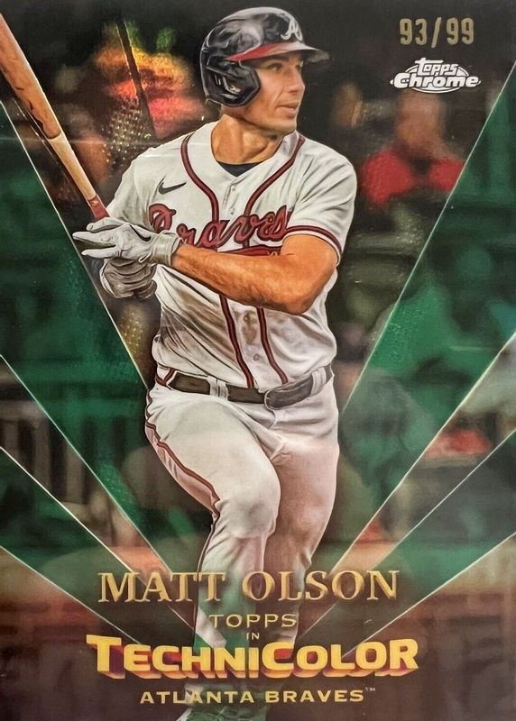 Matt Olson 2023 Topps Chrome #TT-17 Topps in Technicolor - Green 