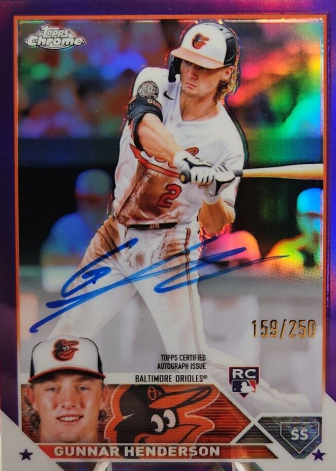 hirokunーレブロン・ジェームス選手のグレーディングカード！#16 Gunnar Henderson 2023 Topps Chrome #RA-GHE Rookie Autographs