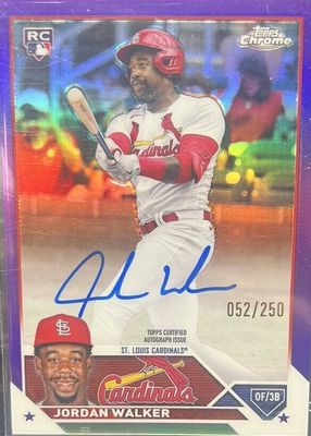 2023 Topps Chrome #RA-JWA Rookie Autographs - Purple Refractor /250