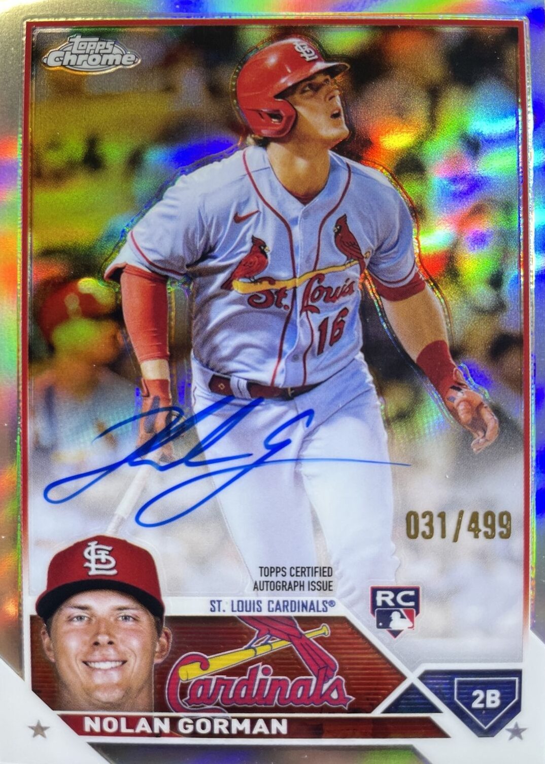 Nolan Gorman 直筆サイン　ノーラン•ゴーマン　MLB auto Nolan Gorman 直筆サイン ノーラン•ゴーマン MLB auto Nolan