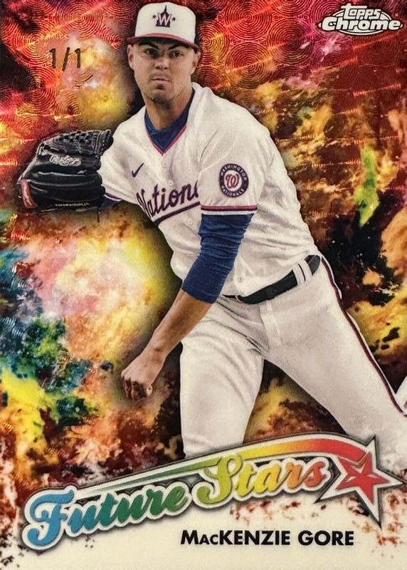 MacKenzie Gore 2023 Topps Chrome #FS-12 Future Stars - Superfractor /1 SGC 9.5