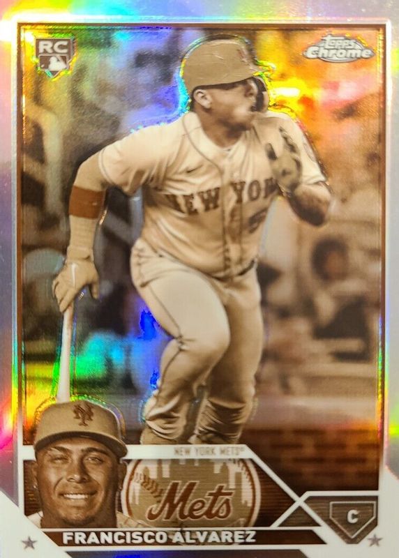 Francisco Alvarez 2023 Topps Chrome #203 Sepia Refractor Rookie SGC 9