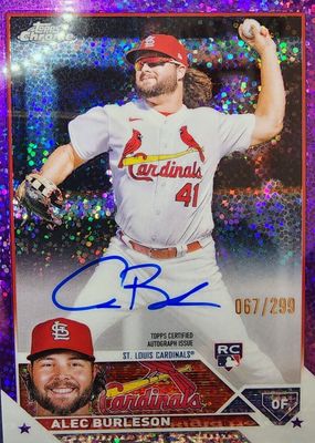 Alec Burleson 2023 Topps Chrome #RA-AB Rookie Autographs