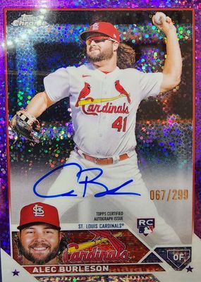 2023 Topps Chrome #RA-AB Rookie Autographs - Purple Speckle Refractor /299