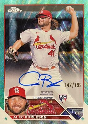 2023 Topps Chrome #RA-AB Rookie Autographs - Aqua Wave Refractor /199