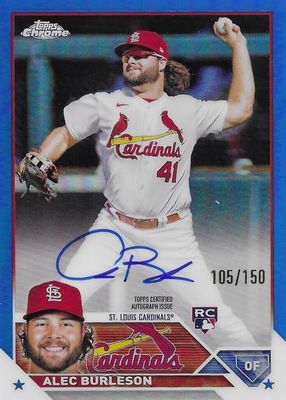 2023 Topps Chrome #RA-AB Rookie Autographs - Blue Refractor /150