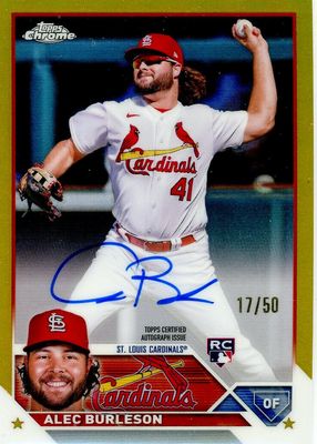 2023 Topps Chrome #RA-AB Rookie Autographs - Gold Refractor /50