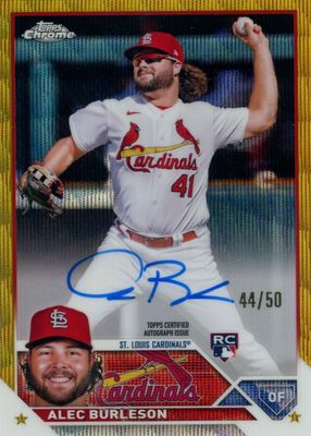 2023 Topps Chrome #RA-AB Rookie Autographs - Gold Wave Refractor /50