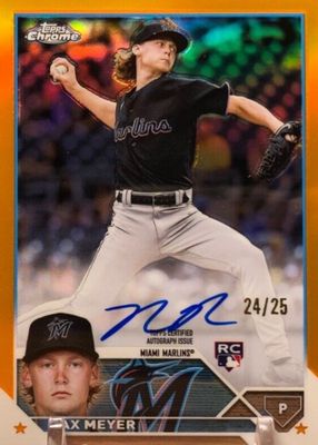 2023 Topps Chrome #RA-MME Rookie Autographs - Orange Refractor /25