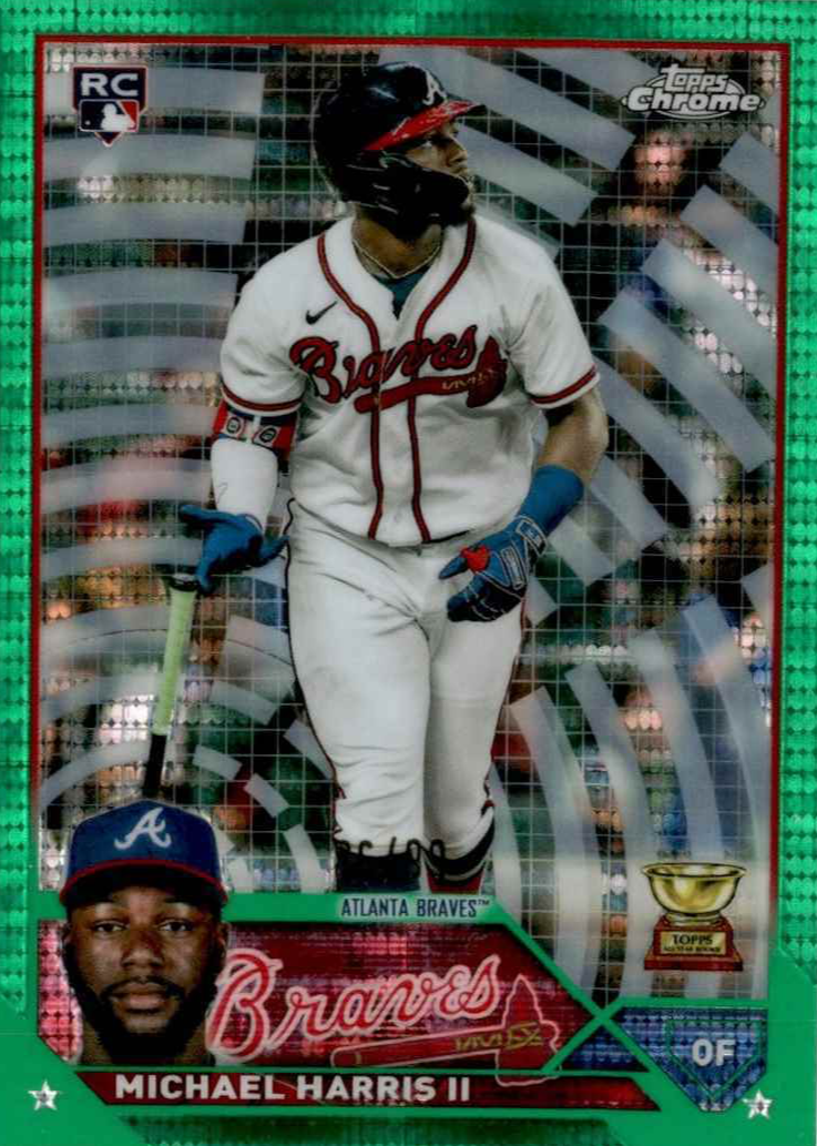 2023 Bowman - [Base] - Mega Box Chrome Mojo Refractor #76 - Michael Harris  II [PSA 9 MINT]