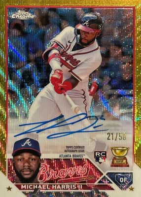 2023 Topps Chrome #RA-MH Rookie Autographs - Gold Wave Refractor /50