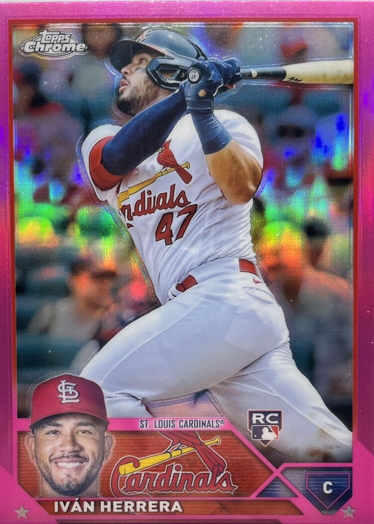Ivan Herrera 2023 Topps Chrome #177 Pink Refractor Price