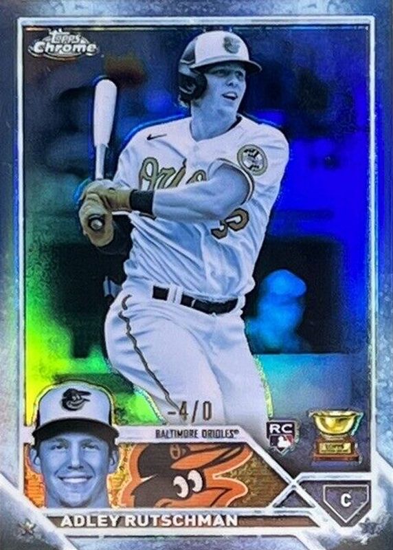 Adley Rutschman 2023 Topps Chrome #1 Sub-Zero Frozenfractor /-5 