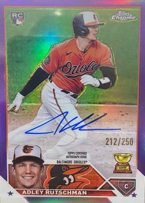 2023 Topps Chrome #RA-AR Rookie Autographs - Purple Refractor /250